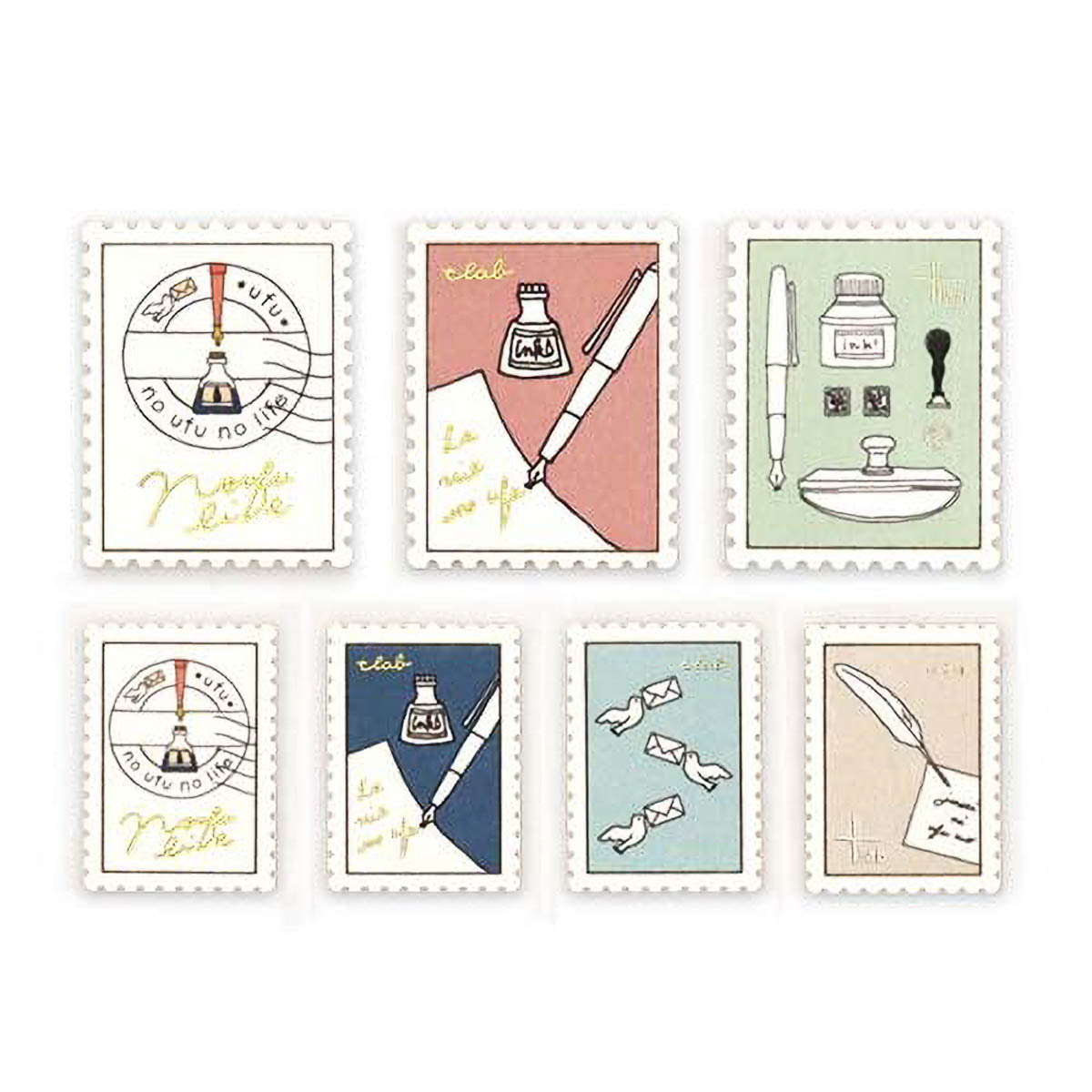 Flockensticker - plus lab - Briefmarken