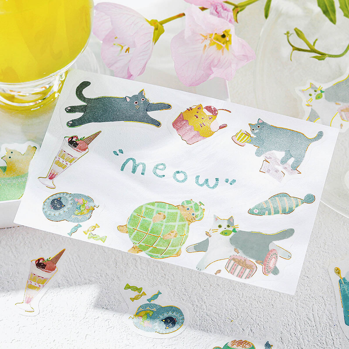 Flockensticker - Nyan Cafe