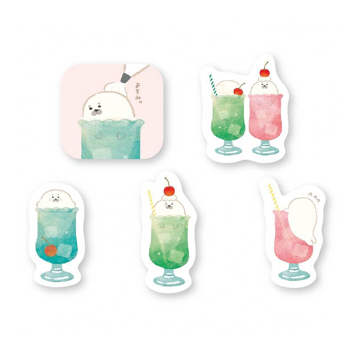 Flockensticker - Animal Sweets Workshop - Cream