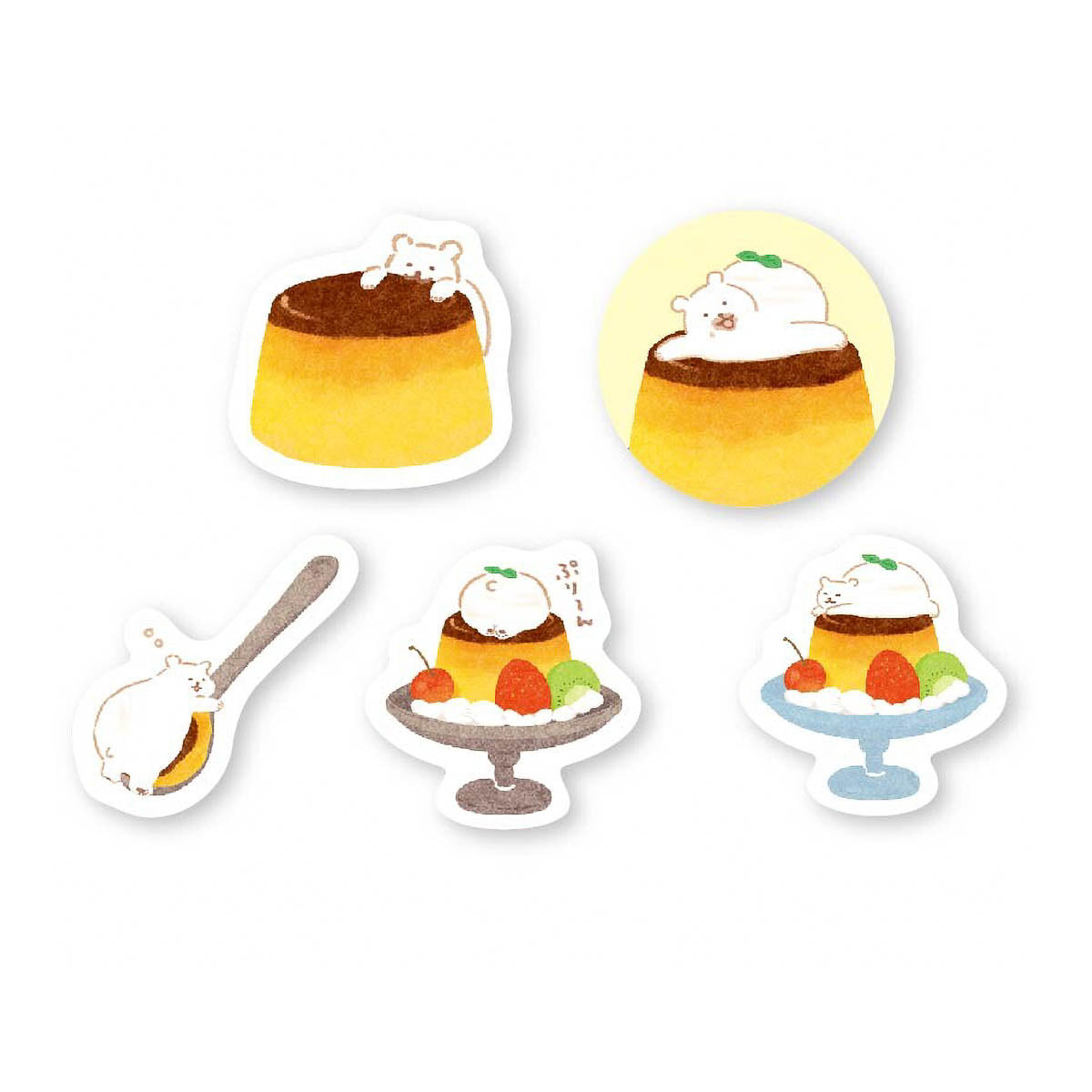 Flockensticker - Animal Sweets Workshop - Cream