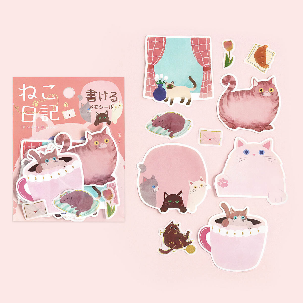 Flockensticker - Memo Stickers »Cat Diary«