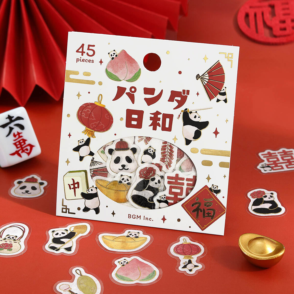 Flockensticker - Foil Stamp Stickers - Panda Weather