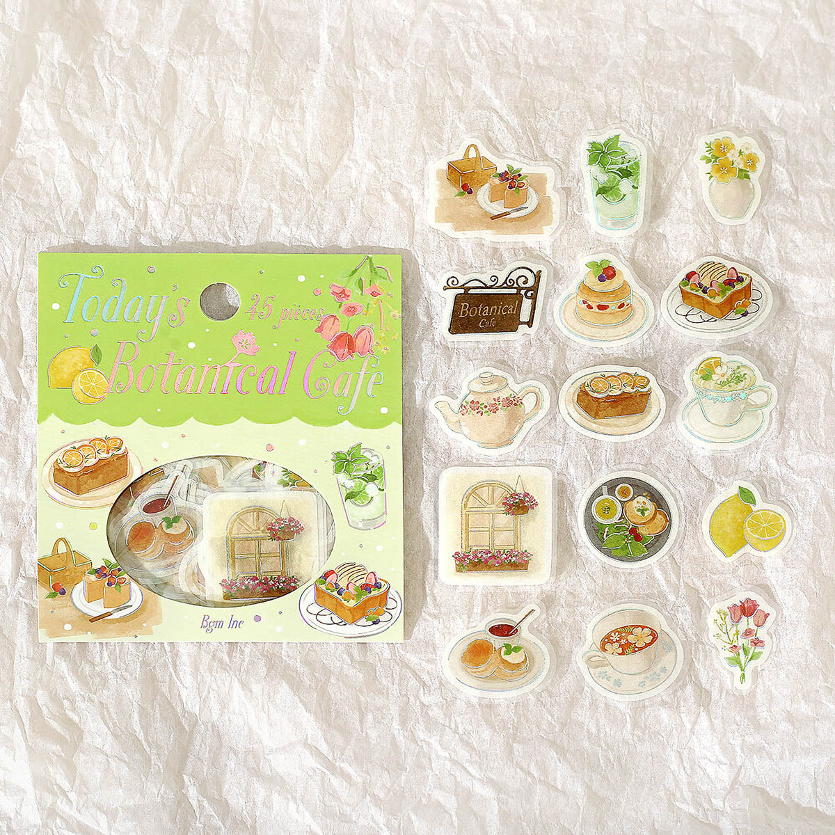 Flockensticker - Foil Stamp Stickers - Today's Cafe