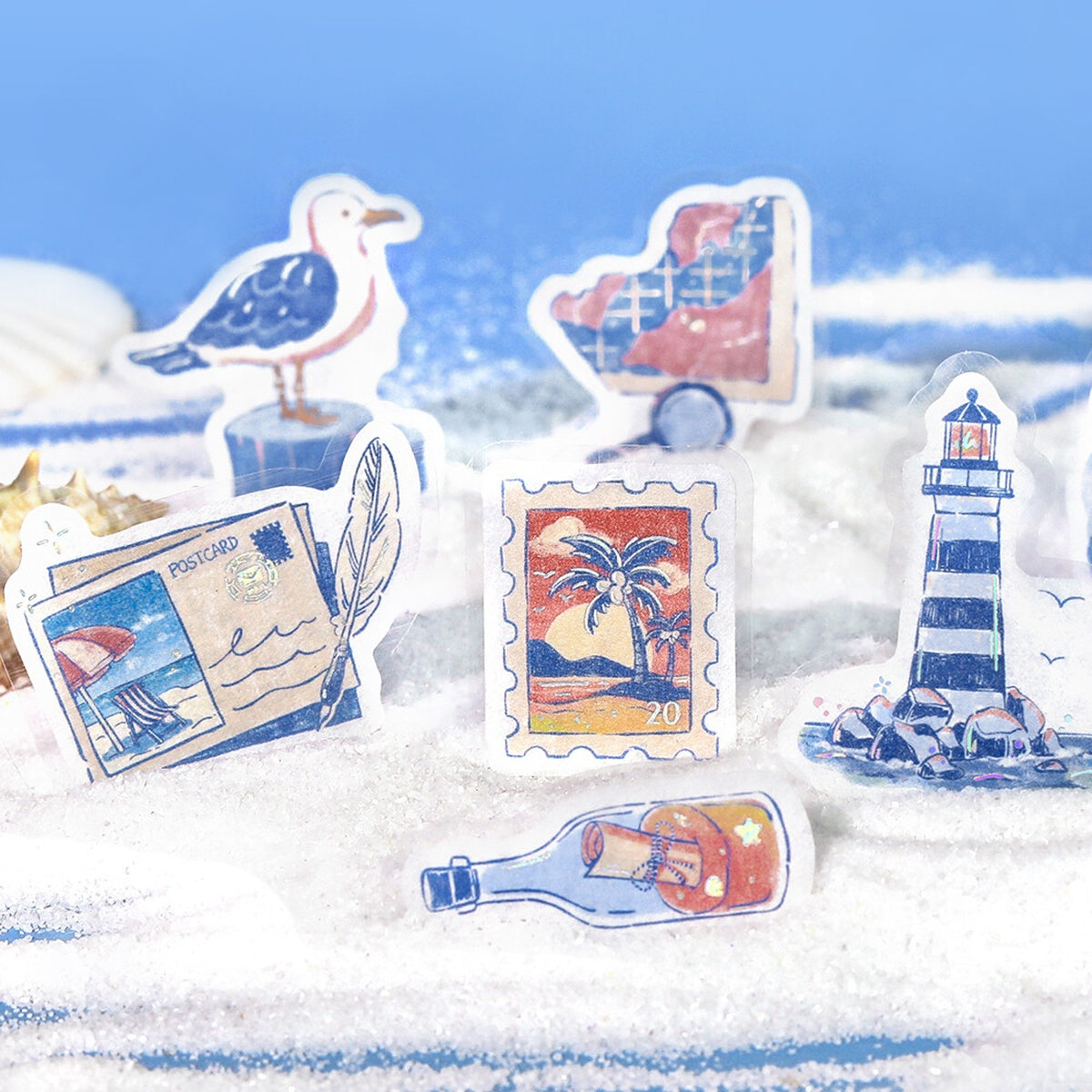 Flockensticker - Foil Stamp Stickers - Journey