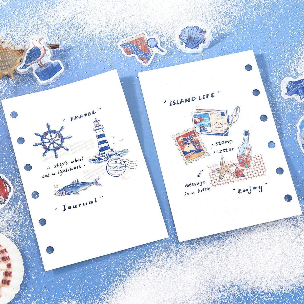 Flockensticker - Foil Stamp Stickers - Journey