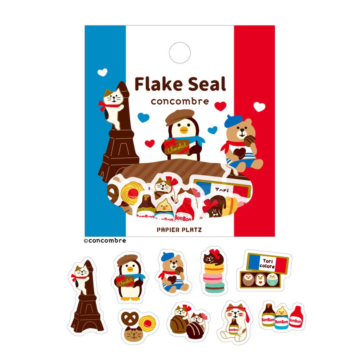 Flockensticker - Papier Platz - concombre - Around the World