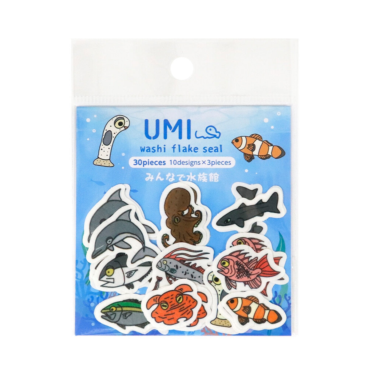 Flockensticker - UMI - washi flake seal
