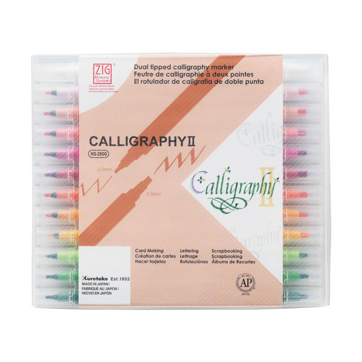 Filzstift - Kuretake - ZIG - Calligraphy - Standard Colors