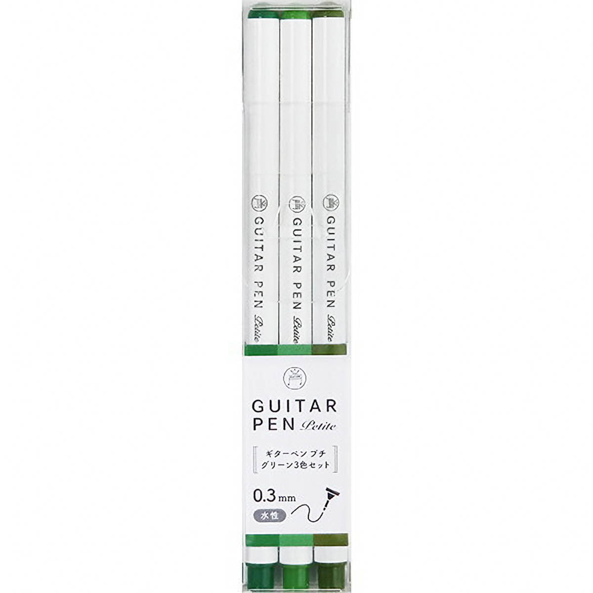 Filzstifte-Set - GUITAR PEN Petite - 0,3 mm - 3-Farben-Set
