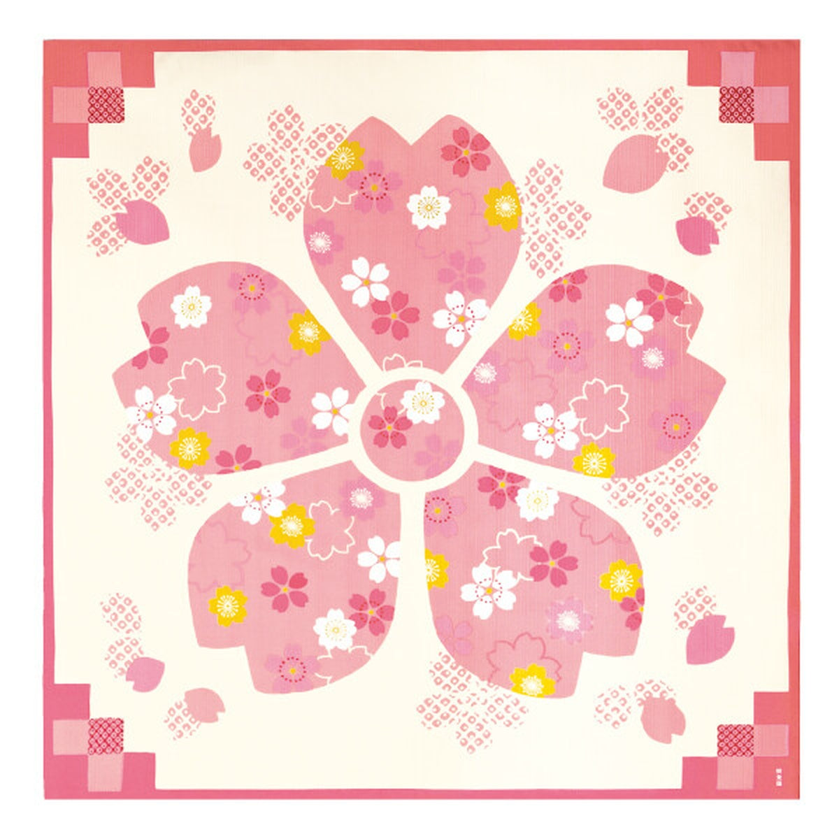 Furoshiki - Hama Monyo - Spring - 90x90 cm