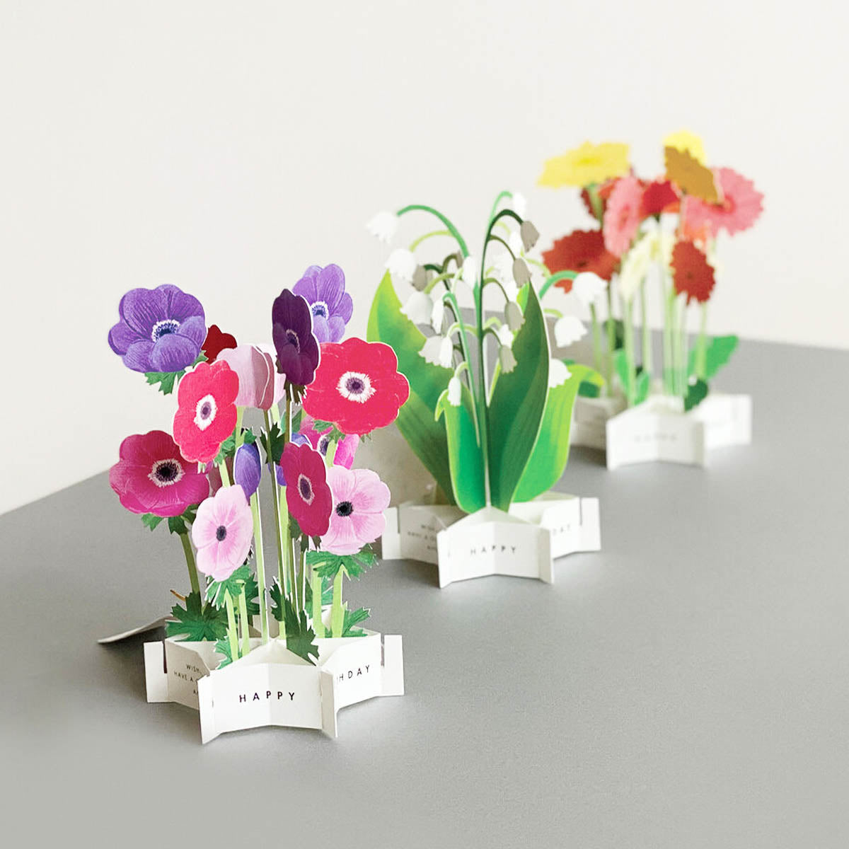 Grußkarte - Blumen - Happy Birthday