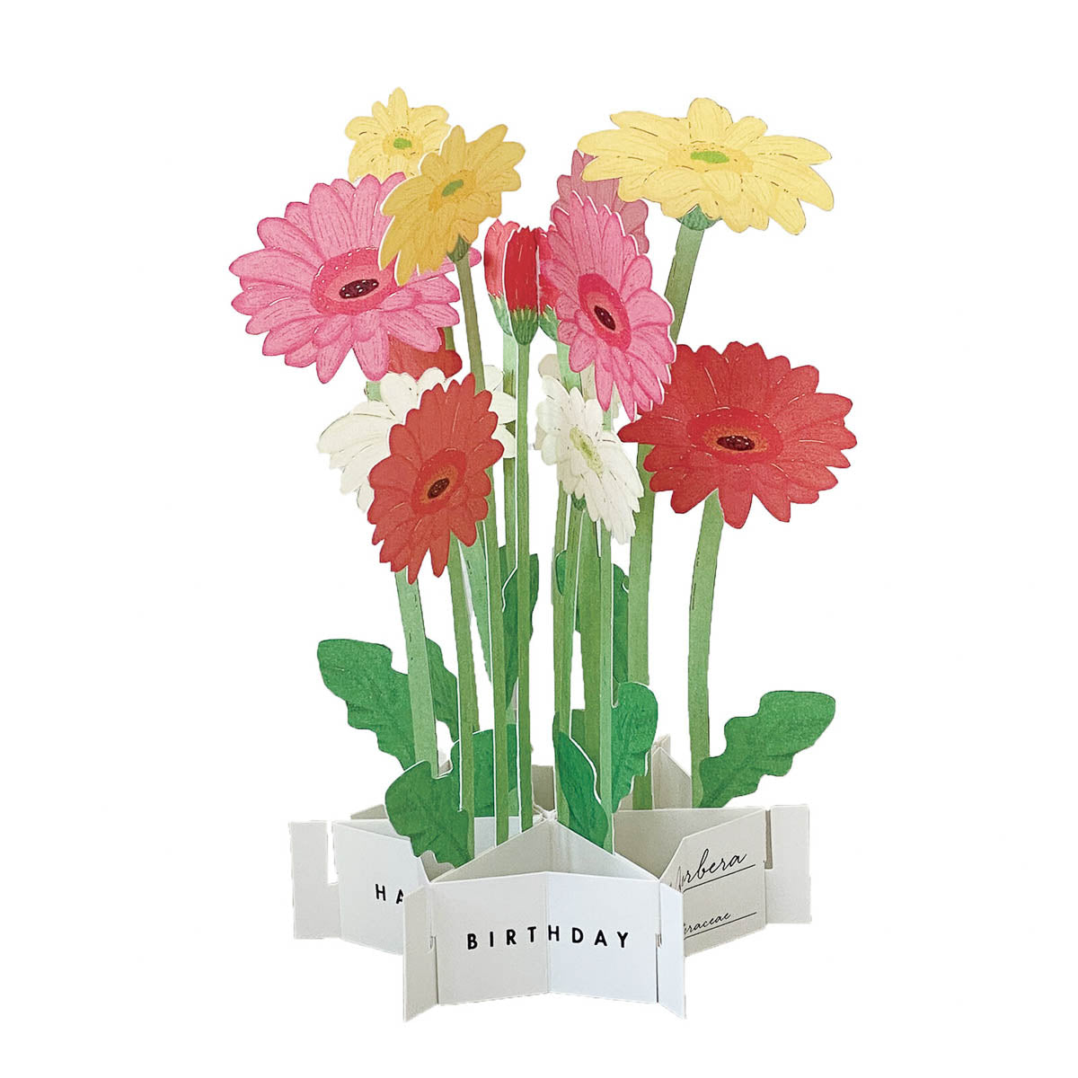Grußkarte - Blumen - Happy Birthday