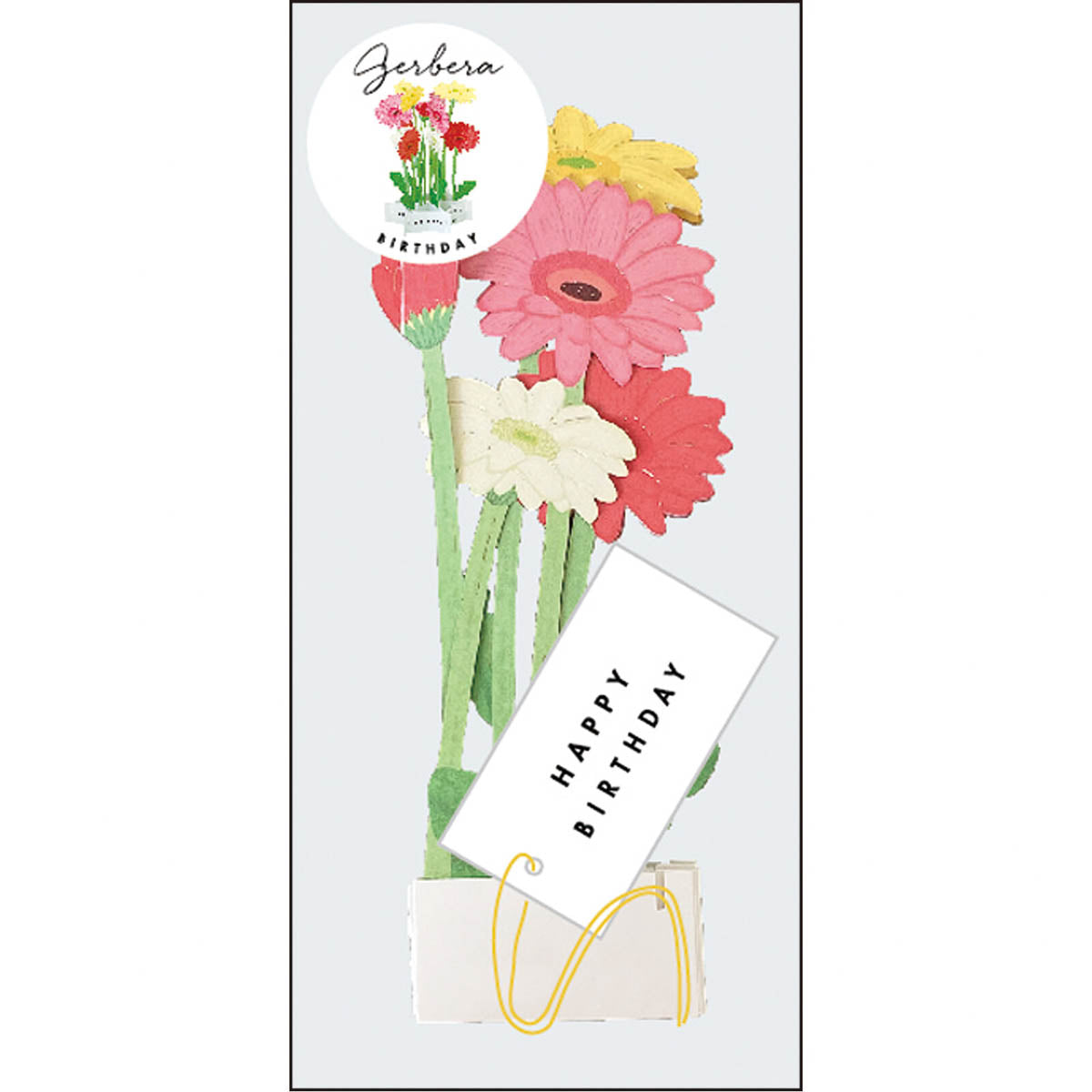 Grußkarte - Blumen - Happy Birthday