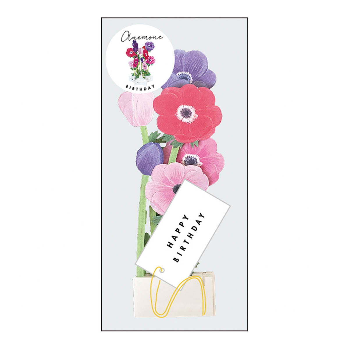 Grußkarte - Blumen - Happy Birthday
