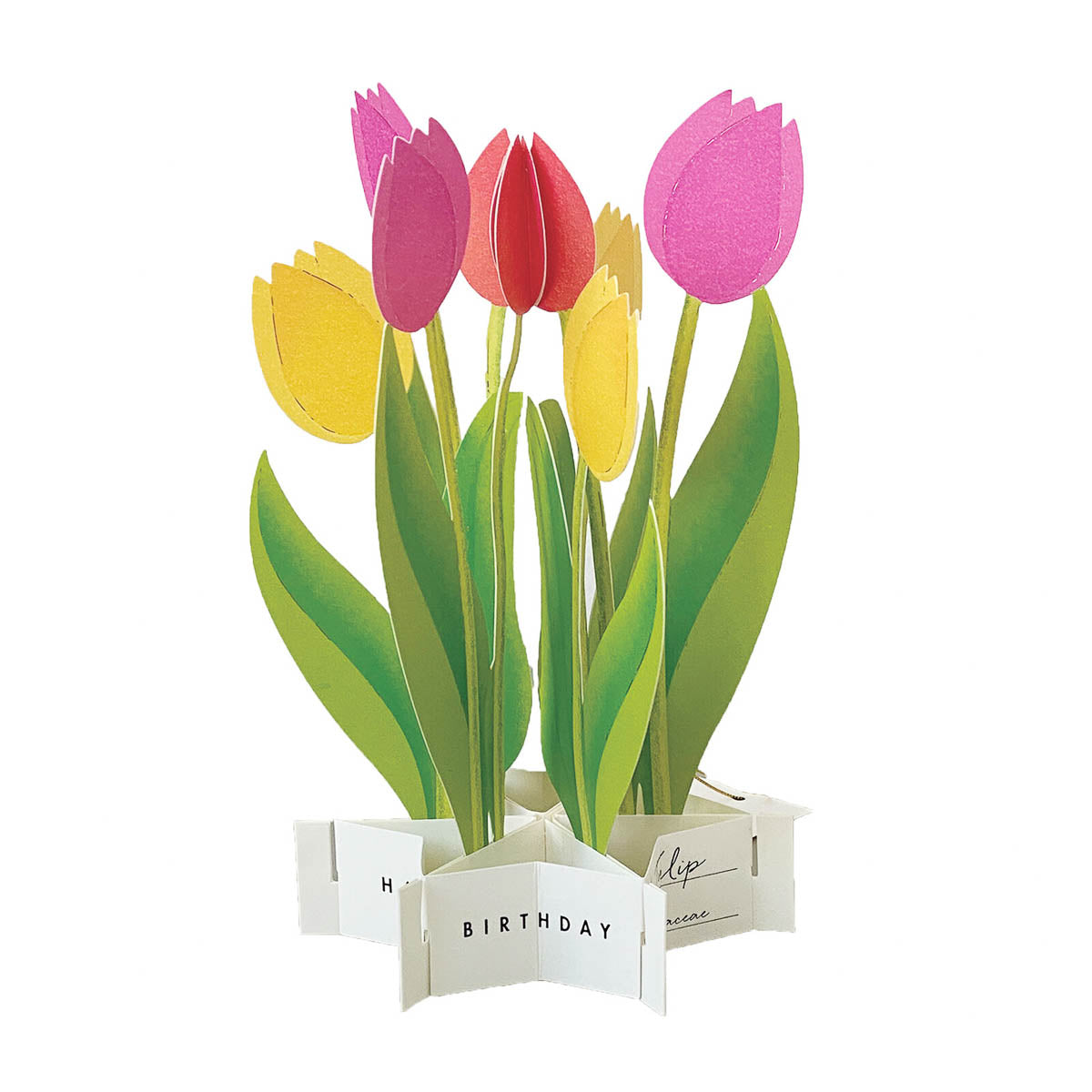 Grußkarte - Blumen - Happy Birthday