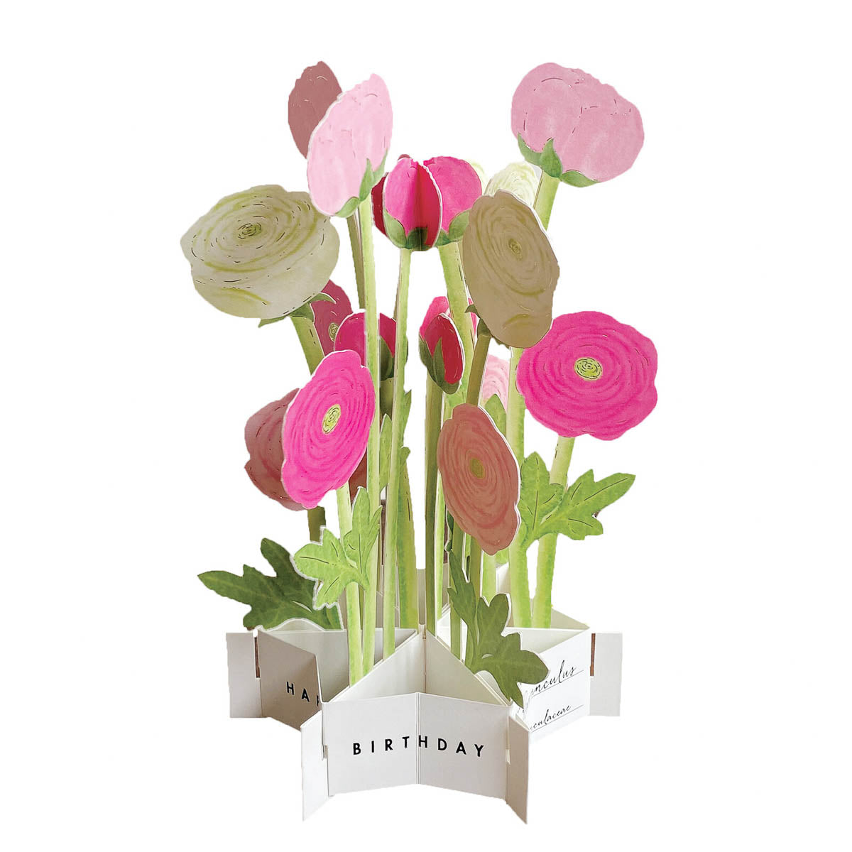Grußkarte - Blumen - Happy Birthday