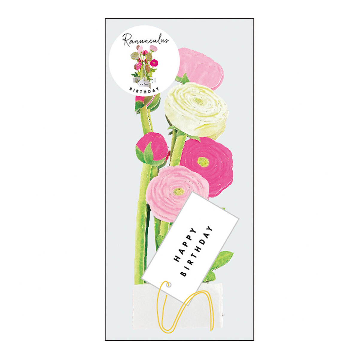 Grußkarte - Blumen - Happy Birthday
