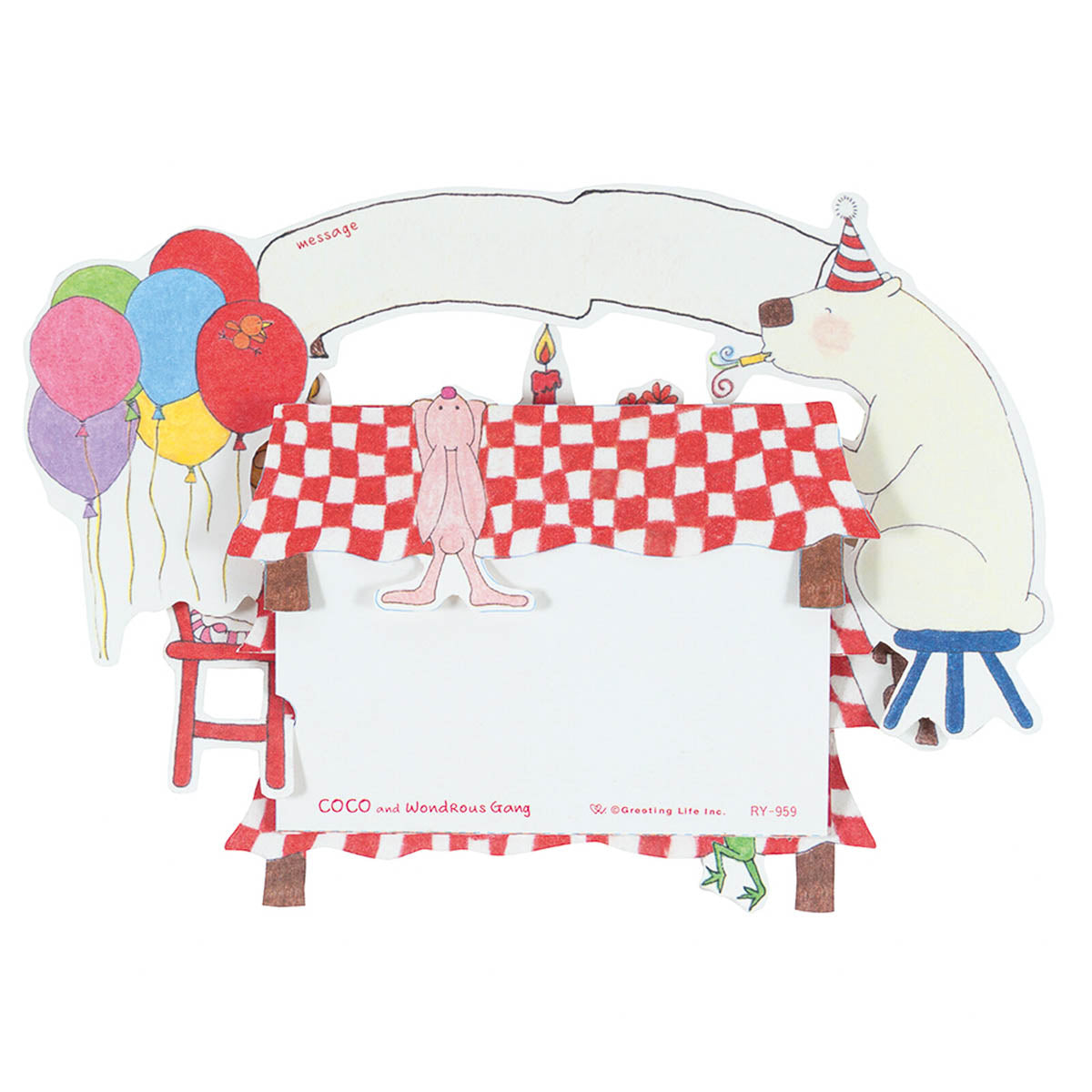 Grußkarte - 3D Birthday Card - Animals