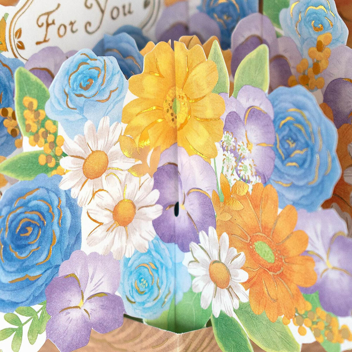 Grußkarte - 3D Card - Flower Basket
