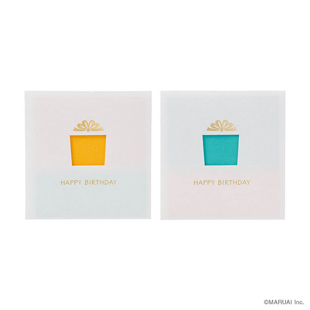 Grußkarte - Ausgestanzt - Golddruck - Happy Birthday
