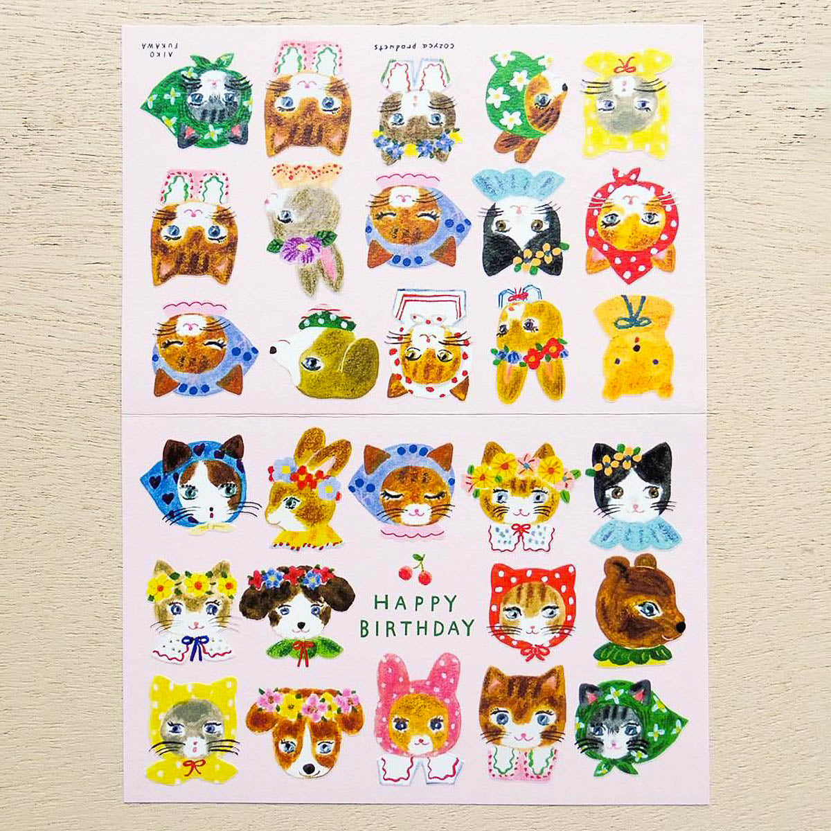 Grußkarte - cozyca - Aiko Fukawa - Birthday Card