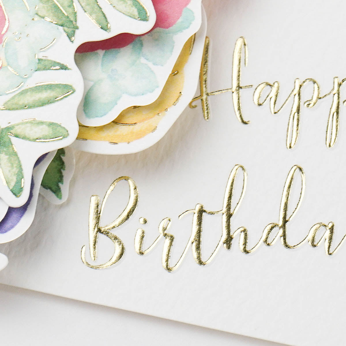 Grußkarte - Greeting Life - Flower Pop-Up Card - Birthday