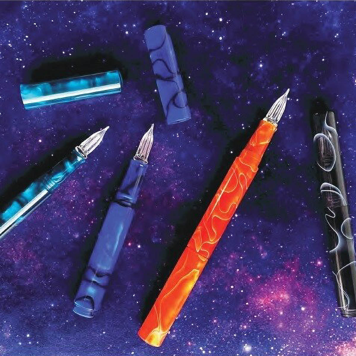 Glasfederstift - Aurora - Cosmo
