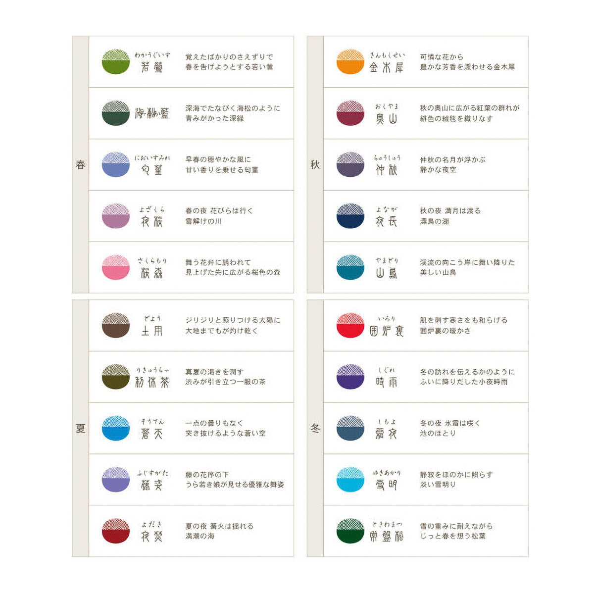 Tintenfass - SAILOR - SHIKIORI - Four Seasons Weaving