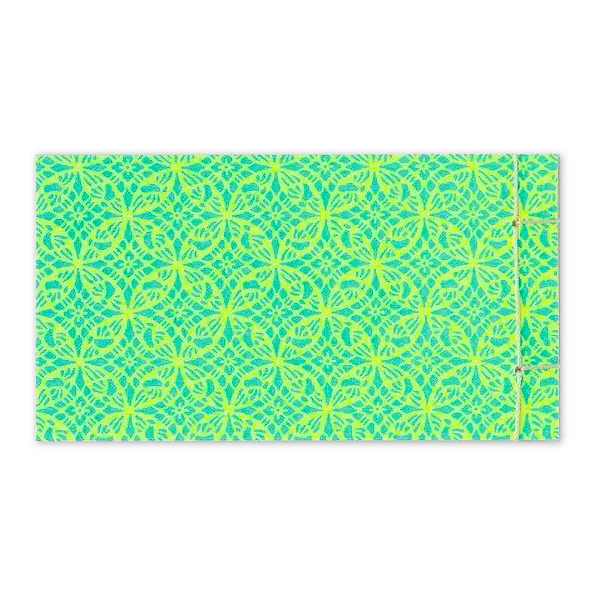 Notizblock - Yuzen Washi - japanische Bindung - neon
