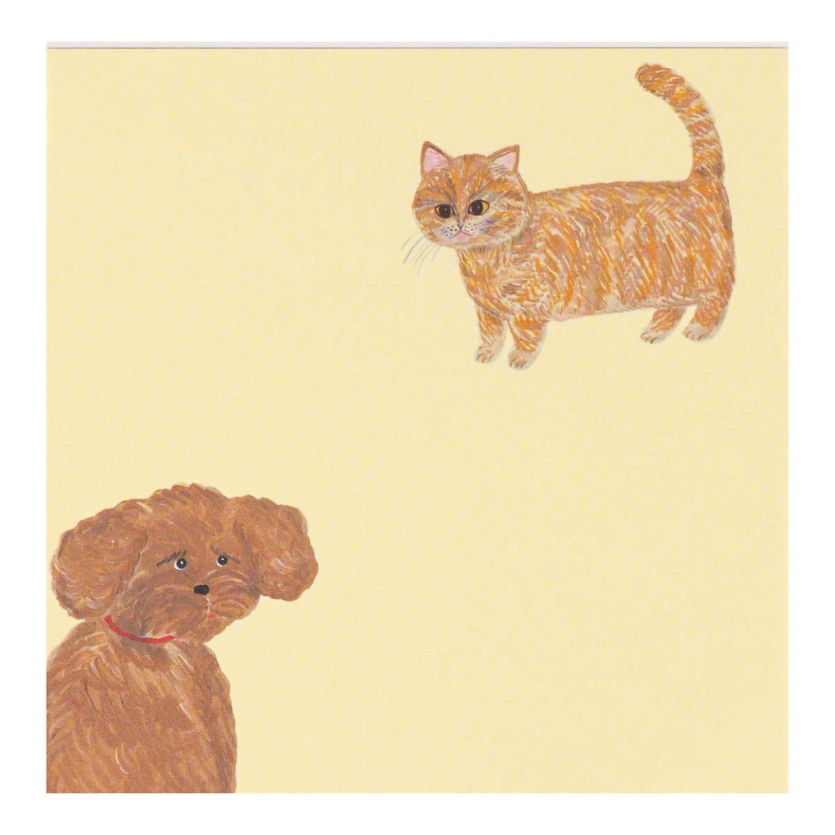 Notizblock - Greeting Life - Kahoko Sodeyama - Square Memo - Cat