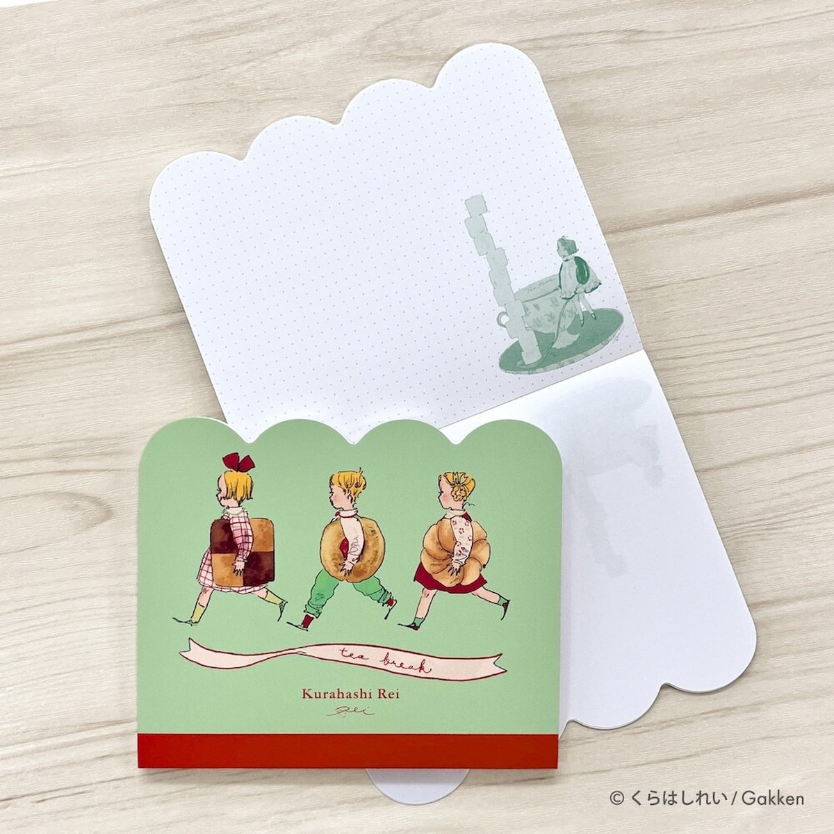 Notizblock - Rei Kurahashi - Die-cut Memo - Afternoon Tea