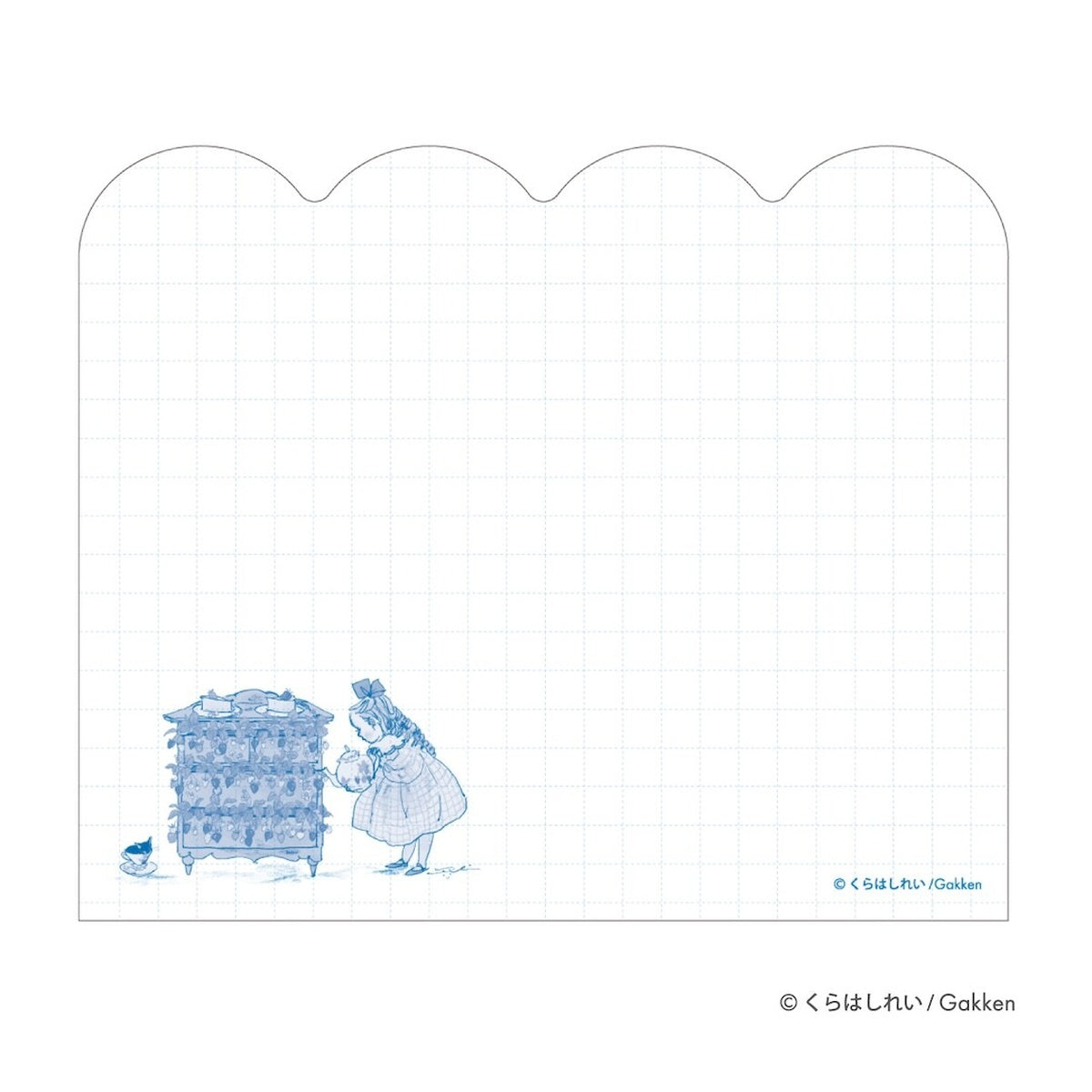 Notizblock - Rei Kurahashi - Die-cut Memo - Afternoon Tea
