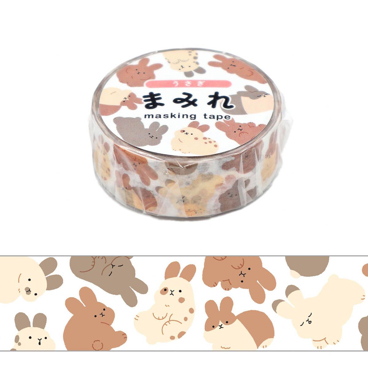 Masking Roll Sticker - WORLD CRAFT - Mamire - Cute Animals