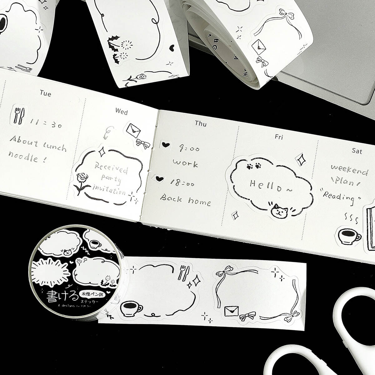 Masking Roll Sticker - Writable Stickers