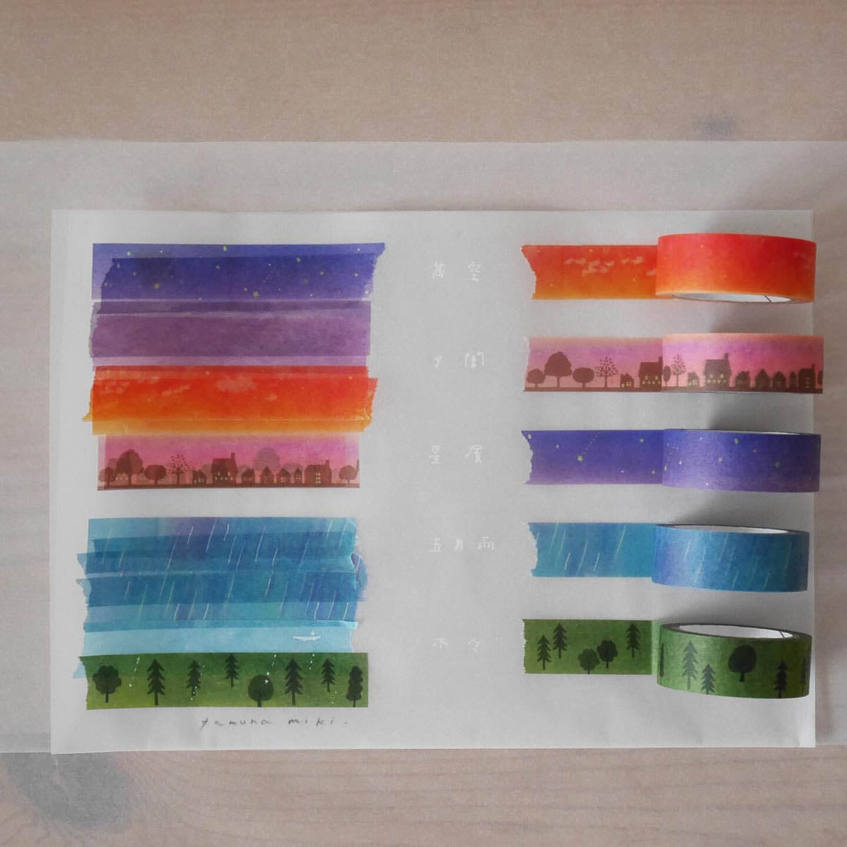 Masking Tape - Miki Tamura - Color Set