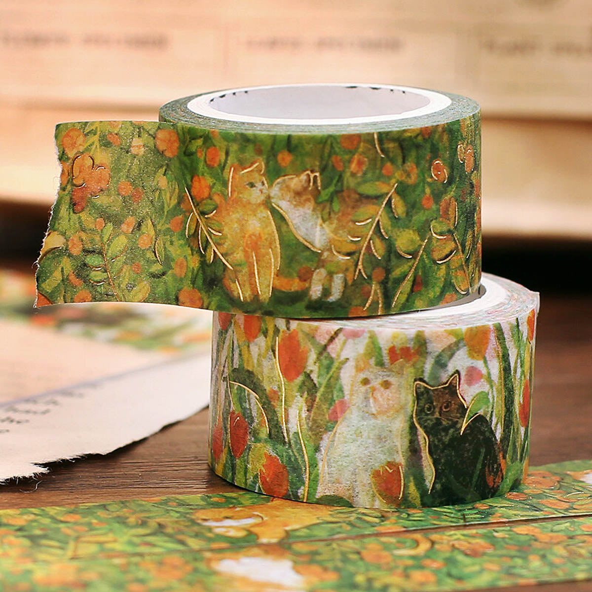 Masking Tape - Flowers and Cats