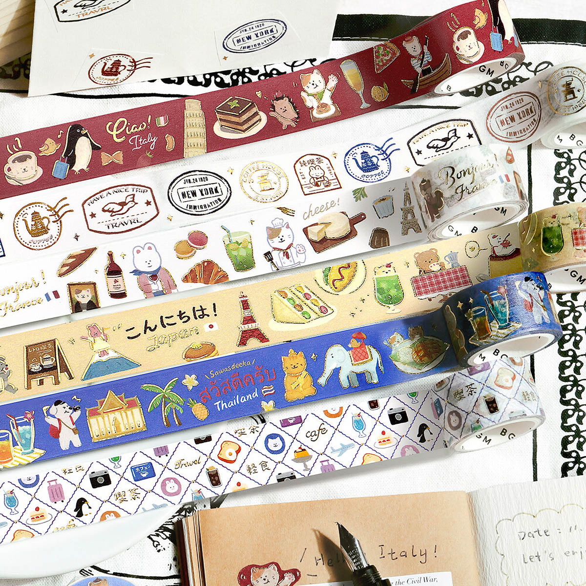 Masking Tape - World Cafe Travelogue