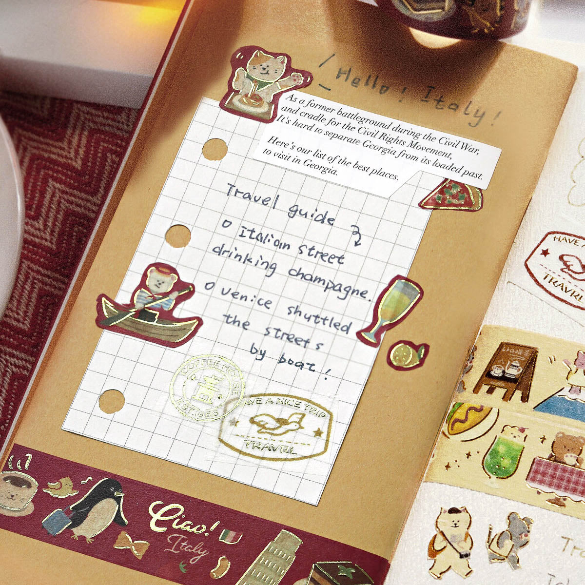 Masking Tape - World Cafe Travelogue