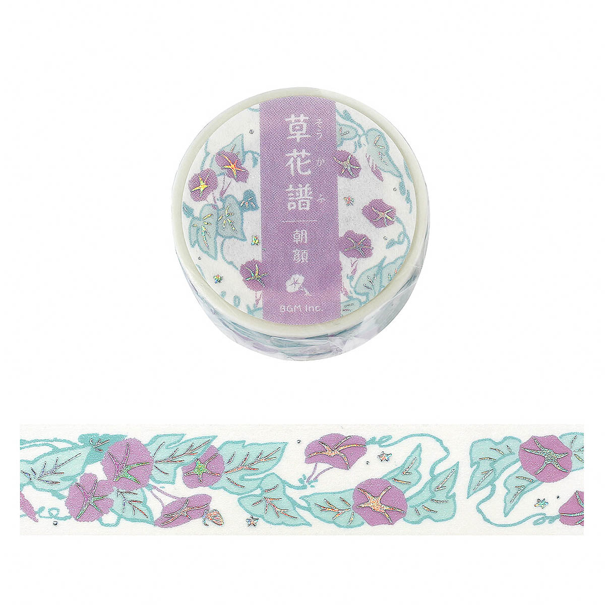 Masking Tape - Foil Stamp »Kusahanafu« Flower Music