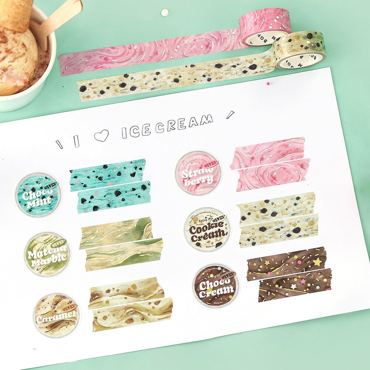 Masking Tape - We love Ice Cream