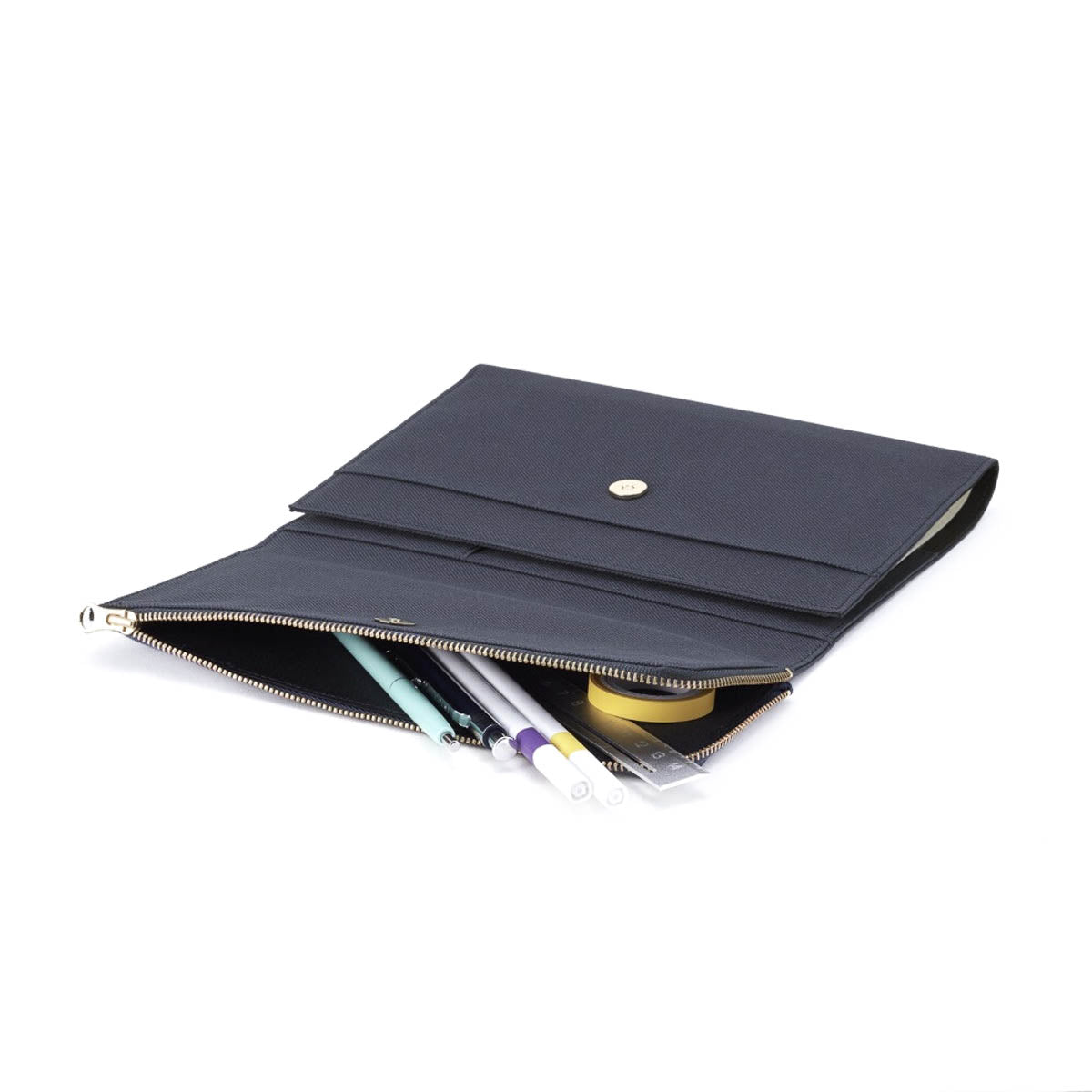 Notizbuchhülle - isshoni. - Canvas Notebook Cover with Pen Case B6