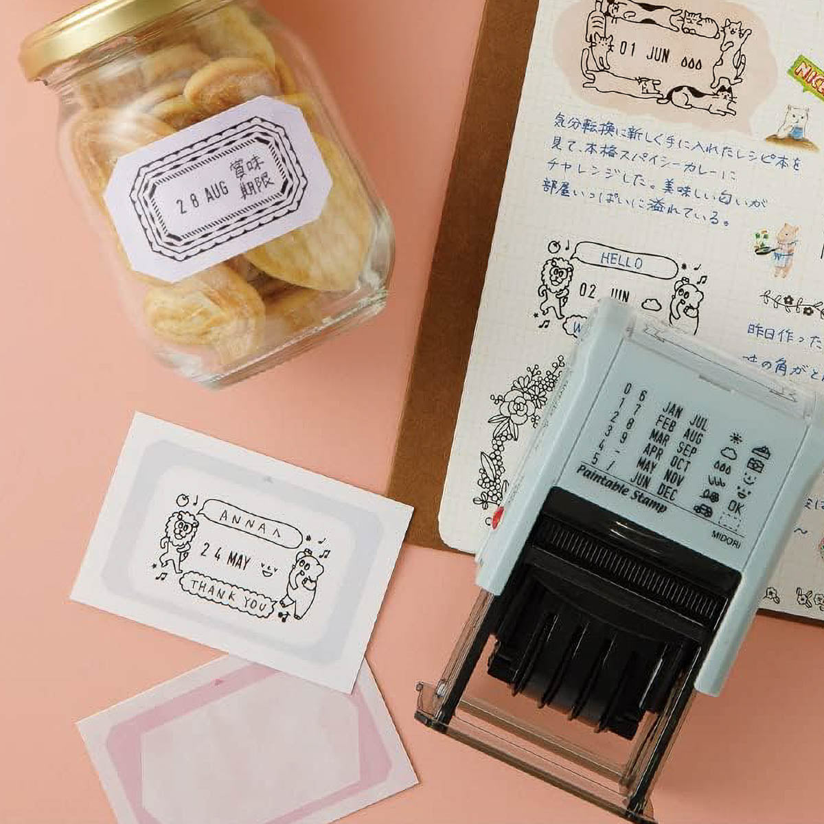 Notizbuch - Sticker Book für Stempel