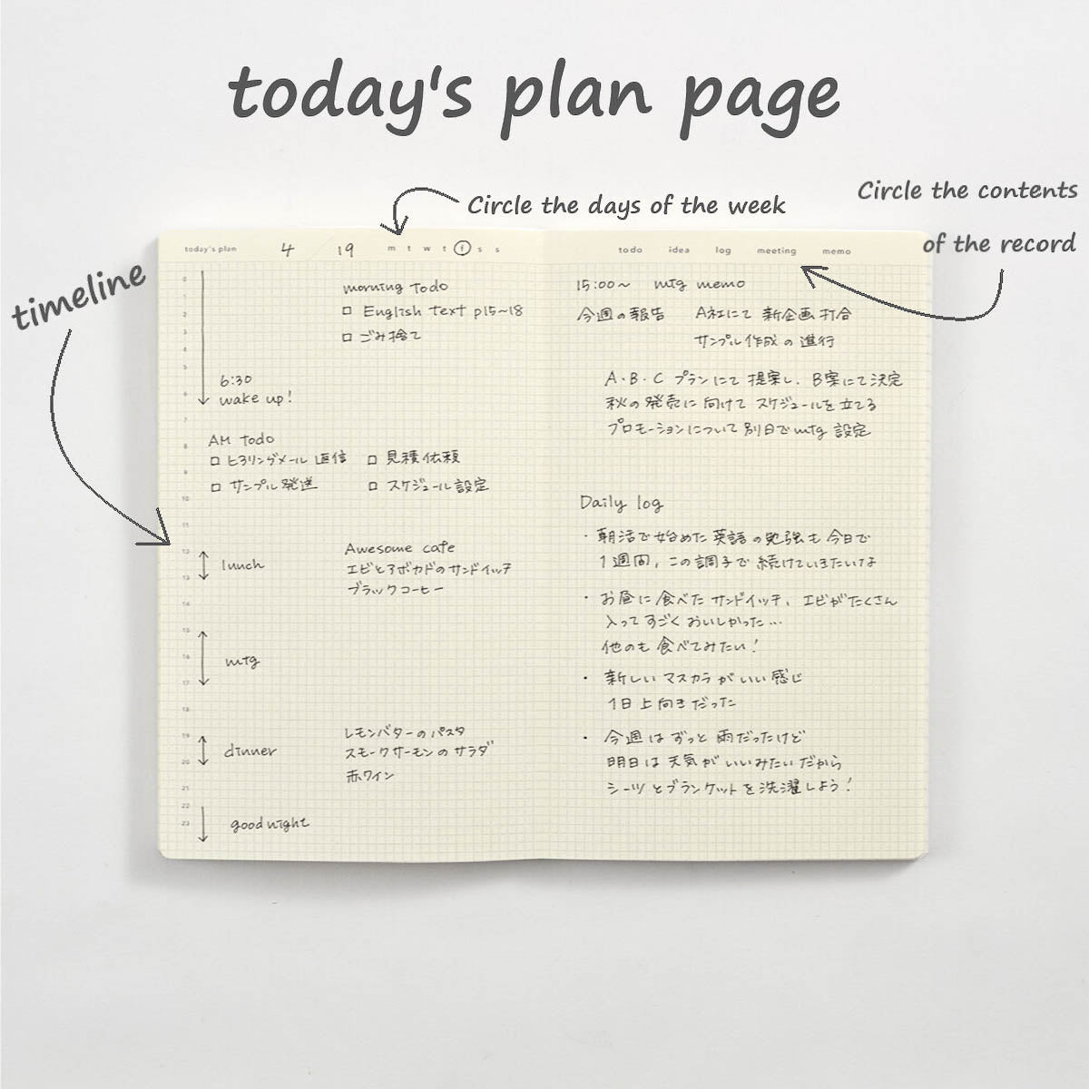 Notizbuch - isshoni. - Daylog - 3-Monats-Journal - Slim