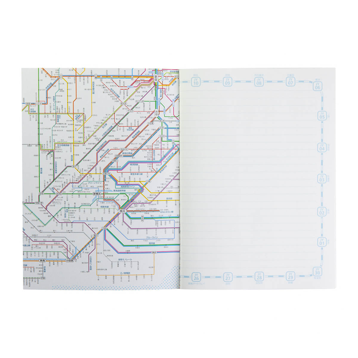 Notizbuch - Tokyo Cartographic - Railway Map A5