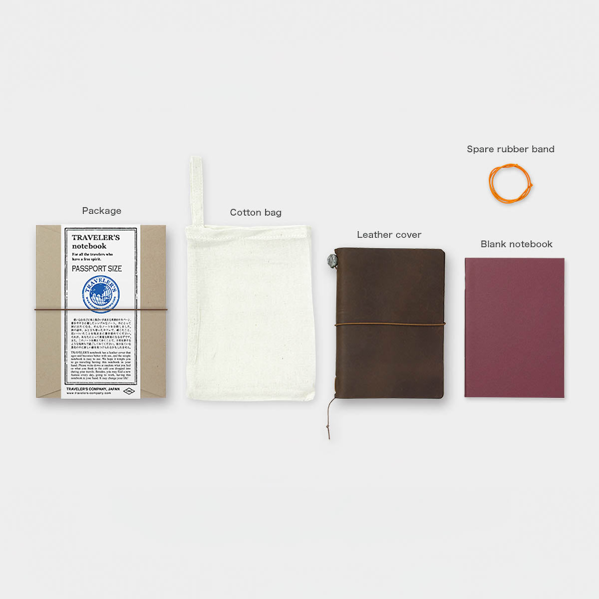 Notizbuch - TRAVELER'S notebook - Passport Size - Starter Kit