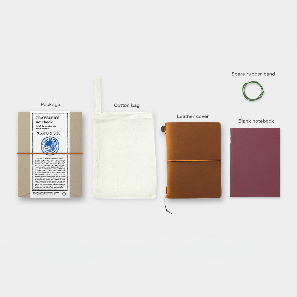 Notizbuch - TRAVELER'S notebook - Passport Size - Starter Kit