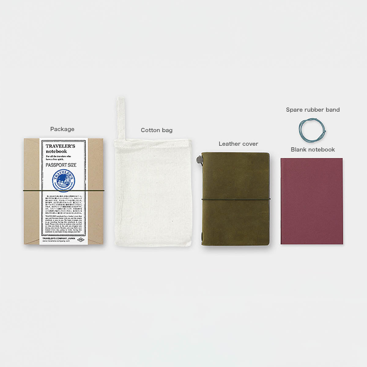 Notizbuch - TRAVELER'S notebook - Passport Size - Starter Kit