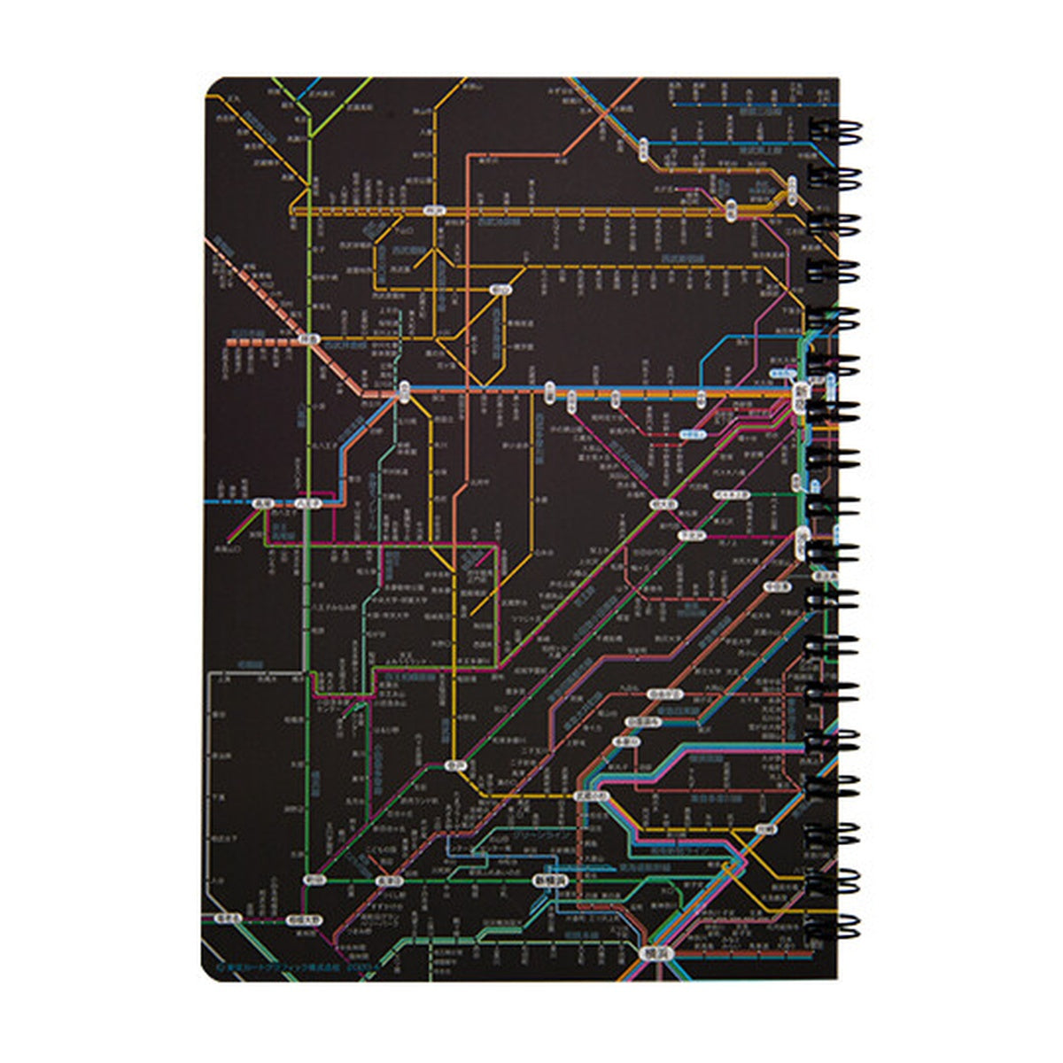Notizbuch - Tokyo Cartographic - Ring Book - Railway Map