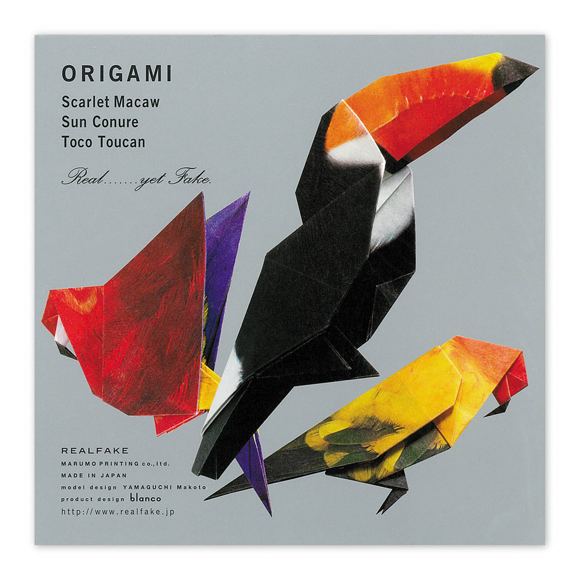Origami Papier - Tropische Vögel