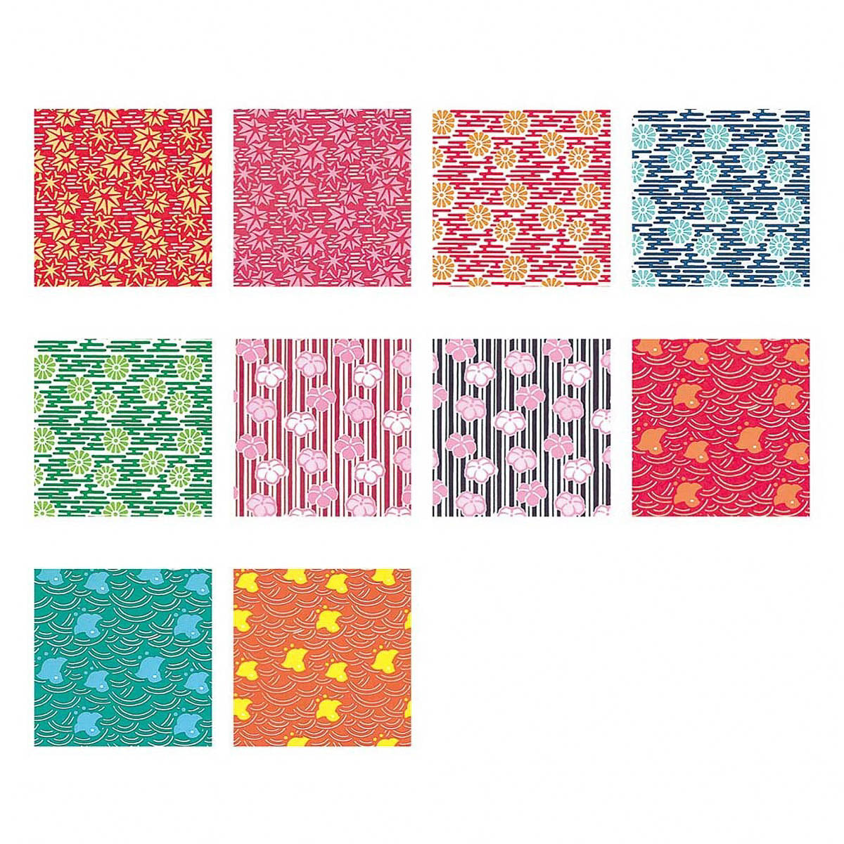 Origami Papier - Ehime Paper Factory - Edo Chiyogami - 15cm